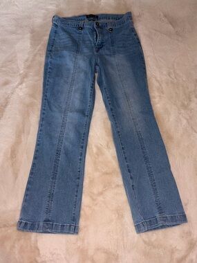 Nanette Lepore Belle High Rise Ankle Boot Jeans Women’s Size 10 Light Wash